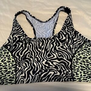 Fabletics animal print sports bra